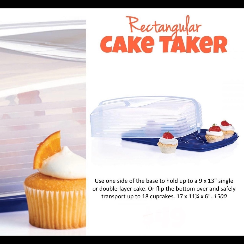 New Tupperware cake taker
